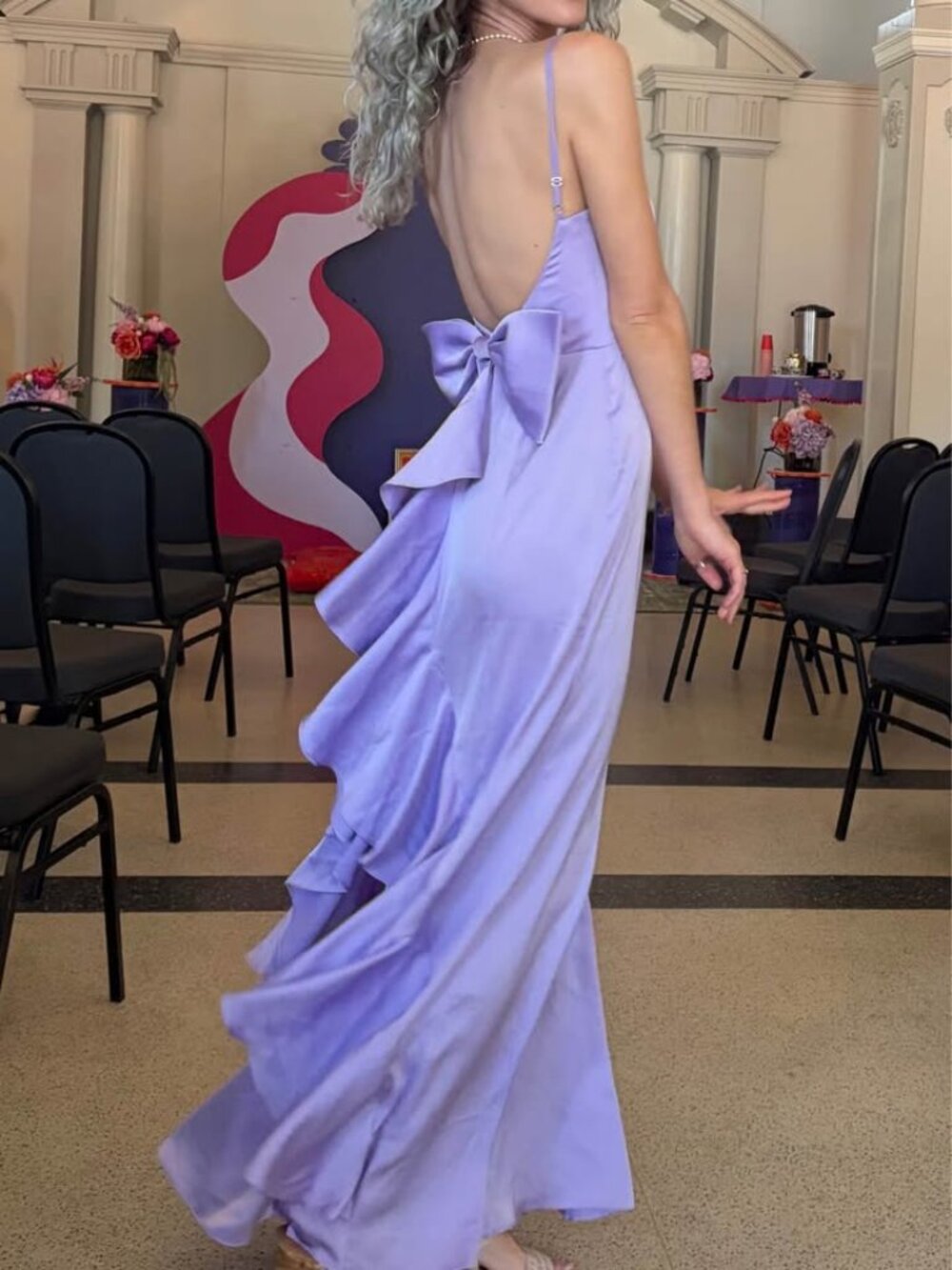 AZAZIE x Barbie™ Purple Bridesmaid Wedding Guest Dress - Picture 3 of 6